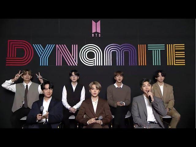 BTS (방탄소년단) 'Dynamite' ONLINE GLOBAL MEDIA DAY (+ENG)