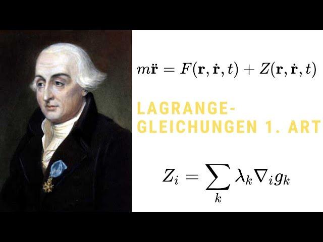 Lagrange-Gleichungen 1. Art - Schiefe Ebene, Beispiel, Sechs Schritte, Zwangskräfte | HowToPhysics