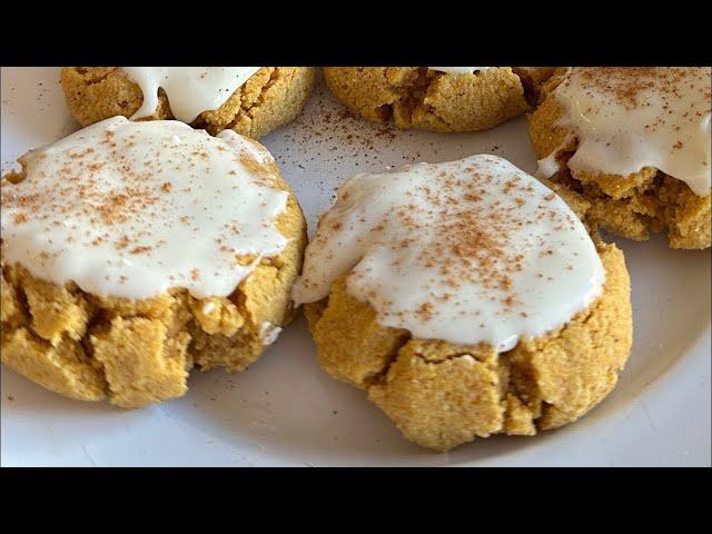 The BEST Keto Pumpkin Cookies | Low-Carb Dessert with Cream Cheese Fro