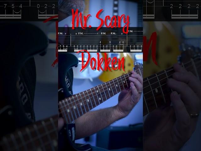 Mr. Scary Dokken/George Lynch Guitar Riff with Tab