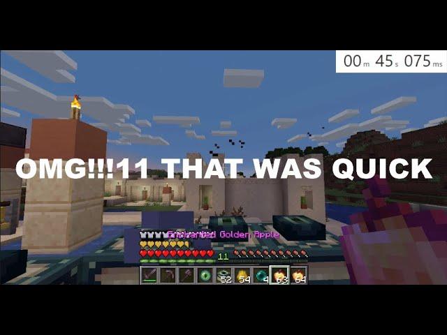 fake minecraft speedruns in a nutshell #3