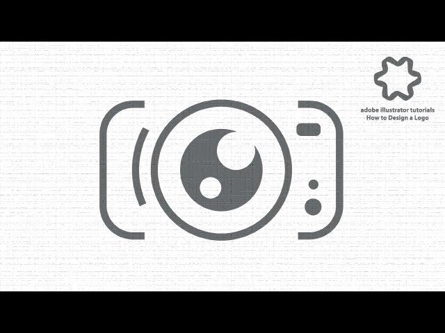 illustrator tutorial - photography camera studio logo design - flat design tutorial for beginners