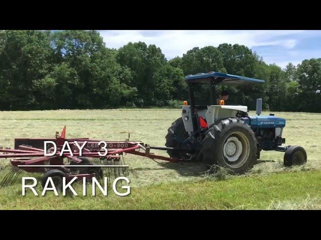 The entire process of making hay in two minutes!