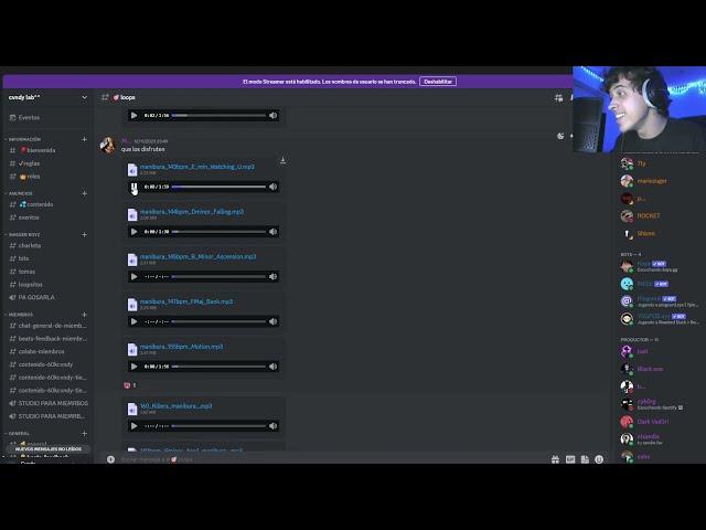 HACIENDO BEATS CON LOOPS DE MI DISCORD