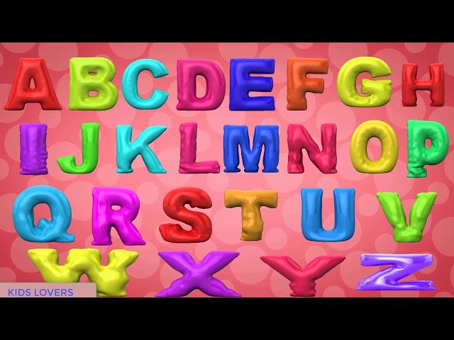 New 3D BALLON Abcd alphabet song capital letters $ Nursery Rhymes for kids