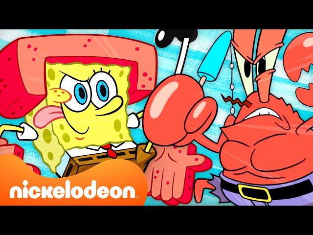 SpongeBob | 90 MINUTEN SpongeBob in Action... wortwörtlich  | @SpongeBobOfficial | Nickelodeon