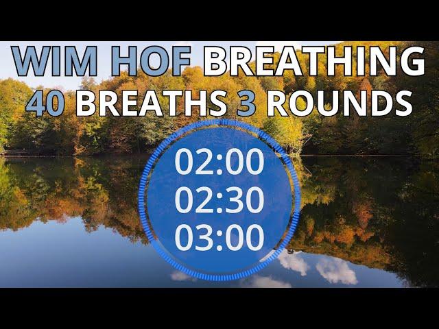 Wim Hof Guided Breathing Session - 3 Rounds 40 Breaths Advanced Short No Talking