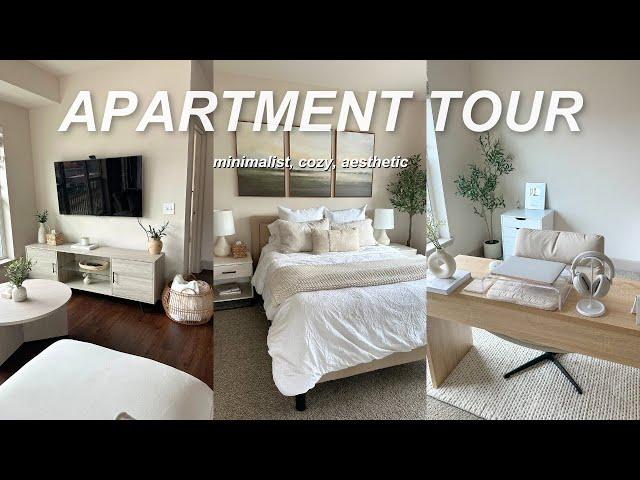 APARTMENT TOUR- *pinterest inspired* 2024 | minimalist, aesthetic, cozy