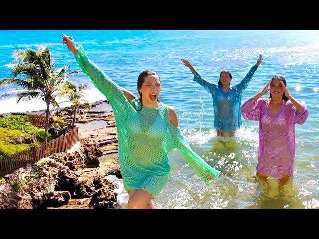 144 HOURS on an ISLAND! (“No Problema” BTS) | Triple Charm