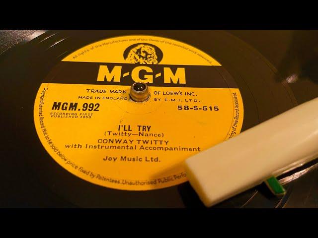 Conway Twitty - It’s Only Make Believe - 78 rpm - MGM 992 - 1958