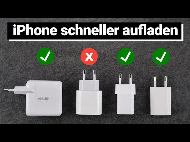 iPhone schneller aufladen - Welche Schnellladegeräte, Netzteile & Ladekabel du benutzen solltest!