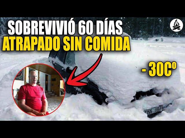 UN HOMBRE SOBREVIVIÓ 60 DÍAS ATRAPADO EN SU COCHE SIN COMIDA A -30Cº