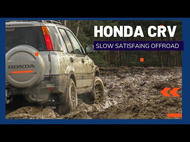 Honda CRV in deep mud