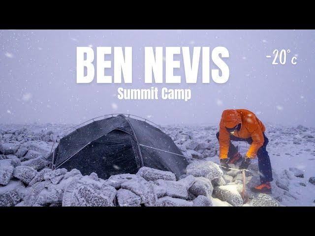 SOLO WINTER CAMPING ON BEN NEVIS! -20°c 