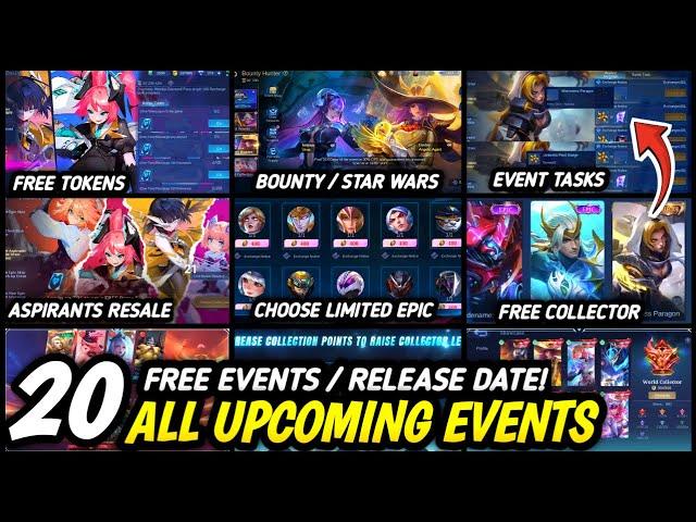 UPDATED! ALL 20 UPCOMING NEW EVENTS (RELEASE DATE) | NATALIA COLLECTOR, ASPIRANTS & MORE! - MLBB