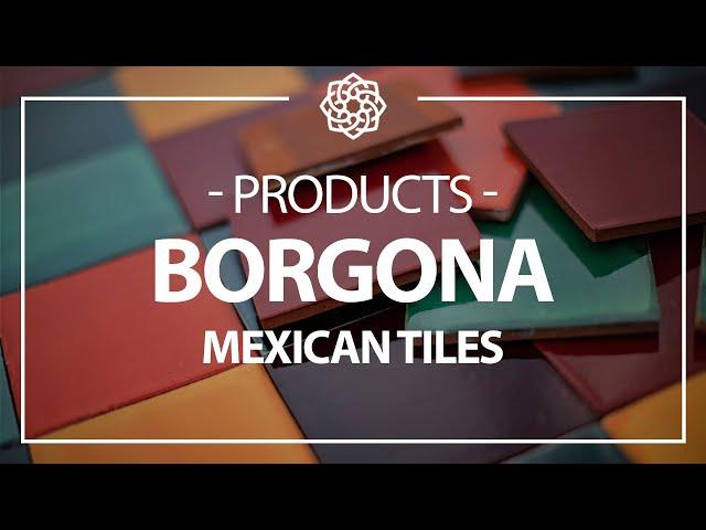 One color Mexican tiles - colorful patchwork rustic wall tiles [Borgona]