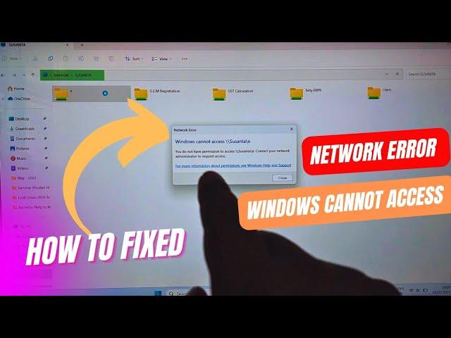 How to Fix “Windows 11 Cannot Access Shared Folder & Drive” Network Error Issue Problem