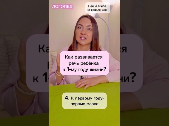 Развитие речи. К 1-ому году жизни- первые слова. Онлайн Логопед Наталия Савинкина #логопед #дети