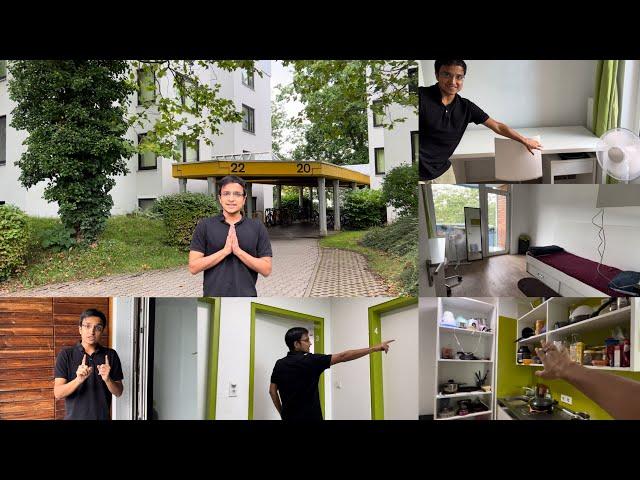 My 255 € Student Dorm in Germany | Student Hostel Tour Germany| Student Accommodation in Germany