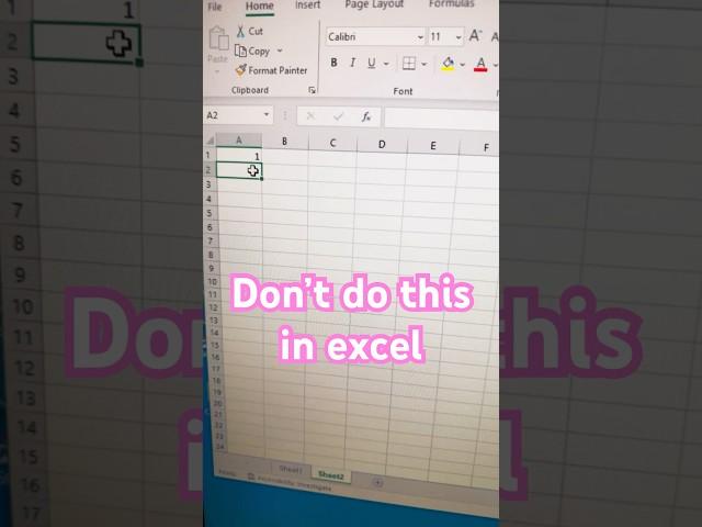Don’t do this in excel | do this instead  #excel #tipsandtricks  #exceltutorial