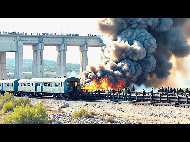 Putin is Very Angry! Russian Nuclear Train Blown Up on Crimean Bridge By US