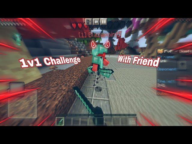 @Blazepointfive Challenged Me for 1v1 PvP in CUBECRAFT || Mobile gameplay| Mcpe bedrock 1.19