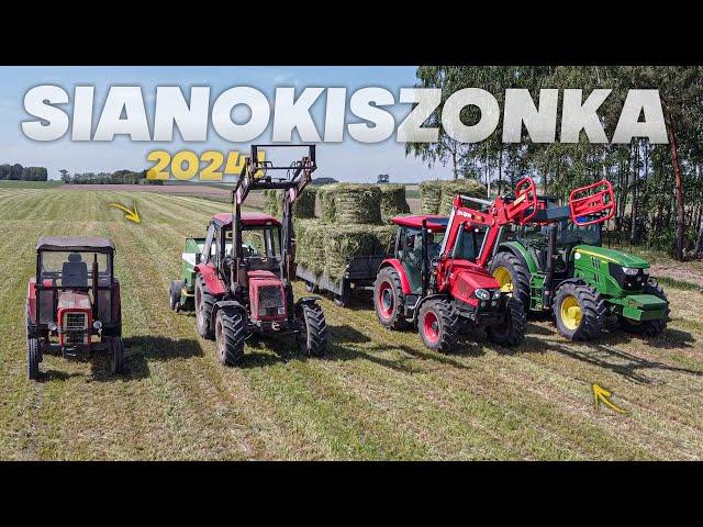 ️Sianokiszonka 2024!??️Chłopcy oporowcy Pierwsi we wsi!!!!️Zetor Johndeer Belarus i c360