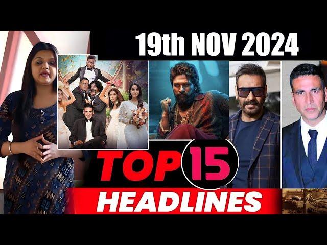 Top 15 Big News of Bollywood | 19th NOVEMBER  2024 | Salman Khan , Ramayana, Sunny Deol, Amir Khan