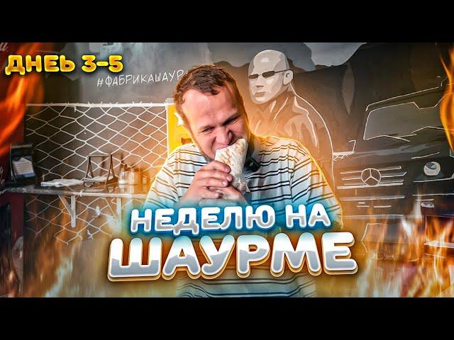 НЕДЕЛЮ ЖИВУ НА ШАВЕРМЕ! ЛУЧШАЯ ШАУРМА НА ВОКЗАЛЕ (день 3-5)