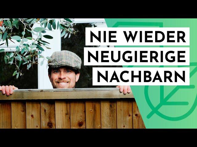 10 Tipps für mehr Sichtschutz und Privatsphäre im Garten