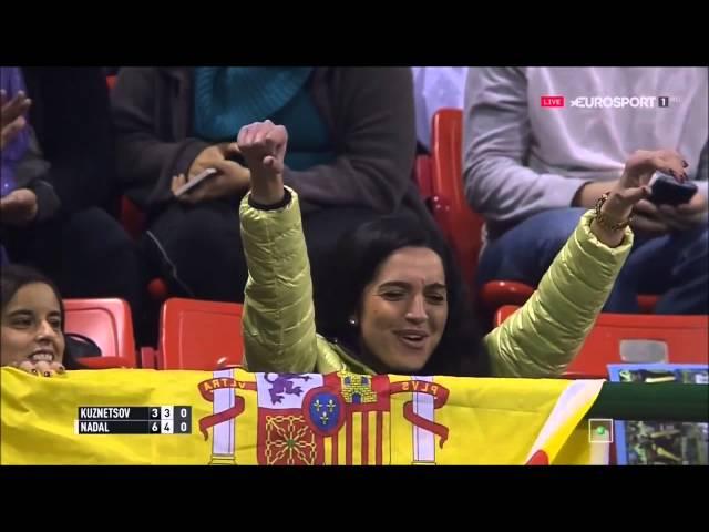 Rafael Nadal vs Andrey Kuznetsov Hot Shot DOHA 2016