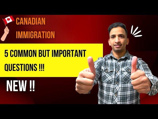 Canadian Immigration Questions  | Permanent Residency in Canada| Work Permit | Life in Saskatchewan