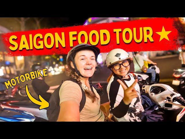 Trying all the BEST STREET FOOD in Saigon! | Ho Chi Minh City Motorbike Street Food Tour!