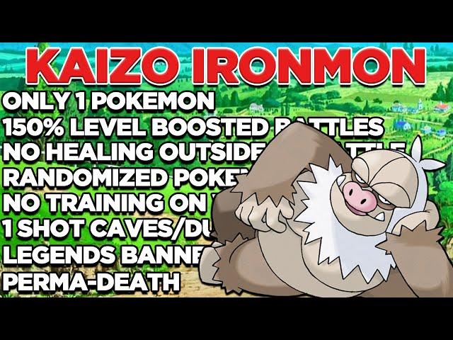 POKEMON FIRE RED KAIZO IRONMON RUN 695+!