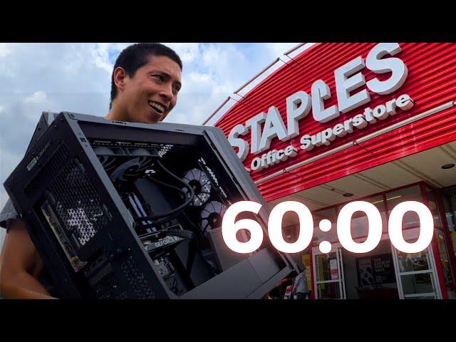 Can I Build a PC at Staples in under 60 minutes?