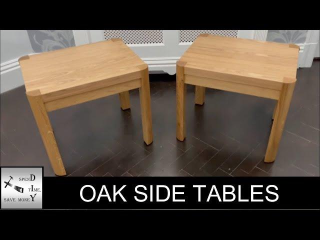 Oak Side Tables Build