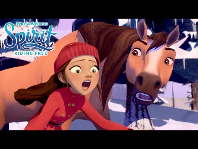 Lucky on Thin Ice [Full Episode] | SPIRIT RIDING FREE