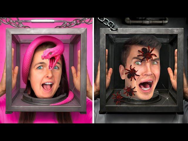 I Survived the Color PINK vs BLACK