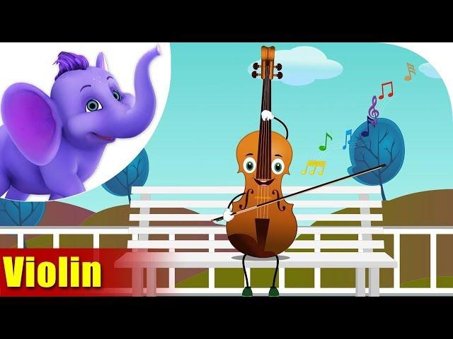 Violin | Musical Instrument Songs | 4K | Appu Series