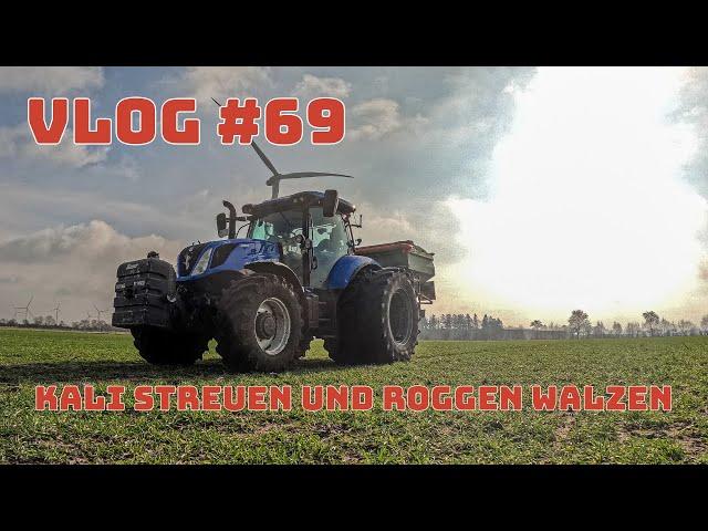 Farm-Vlog #69 Wir streuen Kali und walzen das Getreide