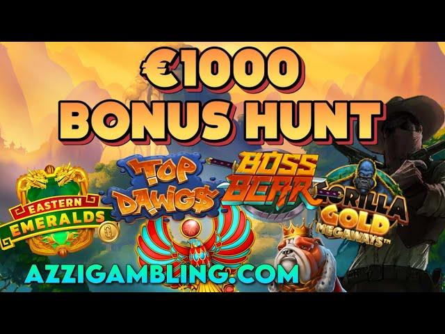 €1000 BONUS HUNT!! GORILLA GOLD SUPER & SUPER BUYS!