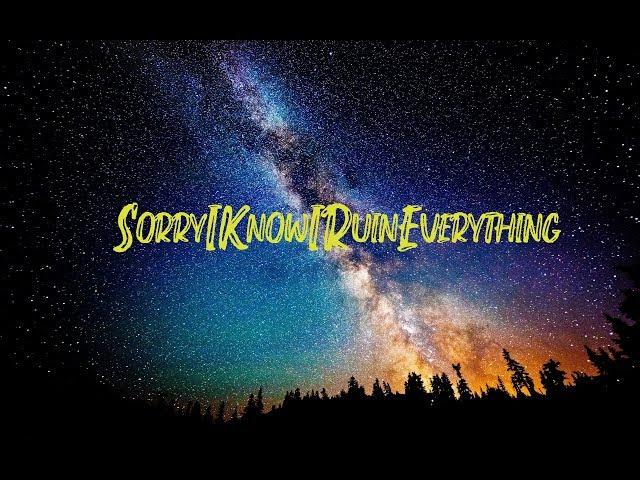 SpaceMan Zack - SorryIKnowIRuinEverything (Lyrics Video)