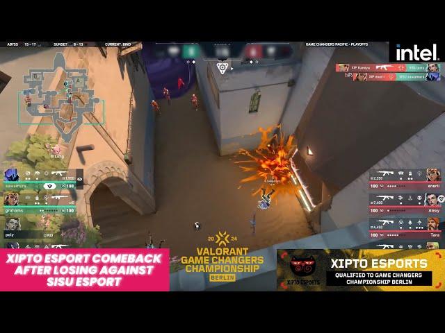 WHAT A COMEBACK XIPTO ESPORT "QUALIFIED TO BERLIN"- VCT GAME CHANGERS 2024 PACIFIC | VALONAAAH CLIP