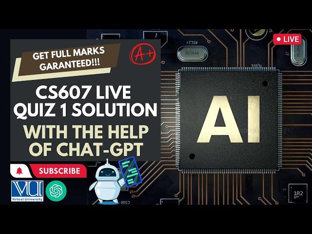 CS607 LIVE VU QUIZ 1| Get Full Marks Guaranteed ️ |  Hack  Quiz Firewall | Virtual University 