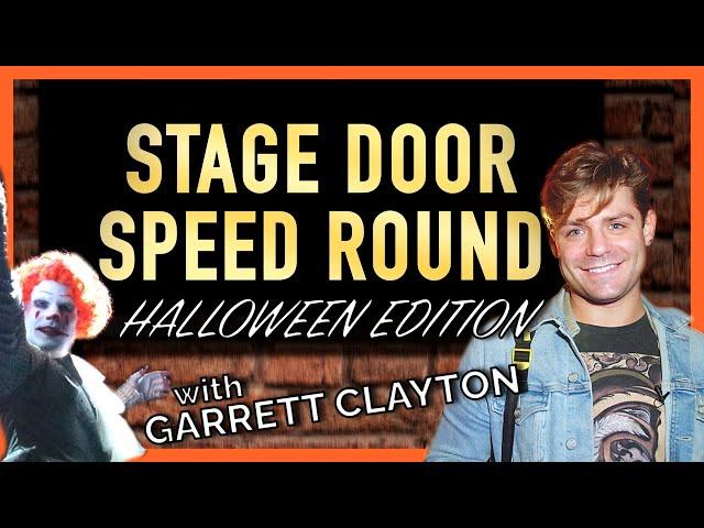 Garrett Clayton talks IT: A MUSICAL PARODY | Stage Door Speed Round: Halloween Edition