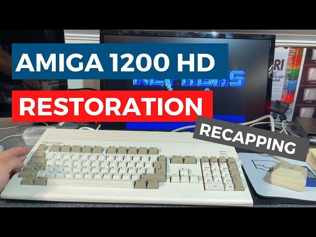 Commodore Amiga A1200 HD restoration and recapping