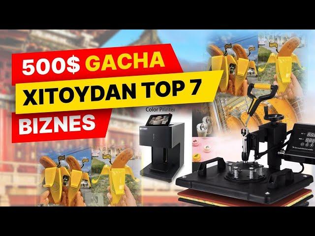 XITOYDAN 500$ GACHA TOP 7 TA BIZNES UCHUN STANOKLAR