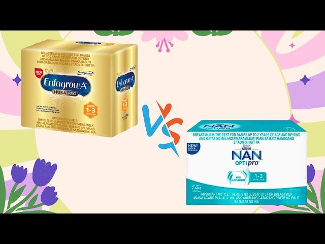 ENFAGROW A+ VS. NAN OPTIPRO, NUTRITION FACTS BASED REVIEW (MILK FOR 1-3 YEARS OLD)