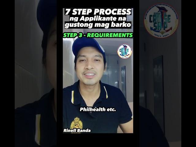 7 STEPS PROCESS na pagdaraanan ng isang applikanteng gustong mag barko️