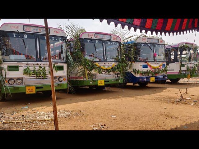 Taking the delivery of Four Ashok Leyland Buses | TeluguVlog